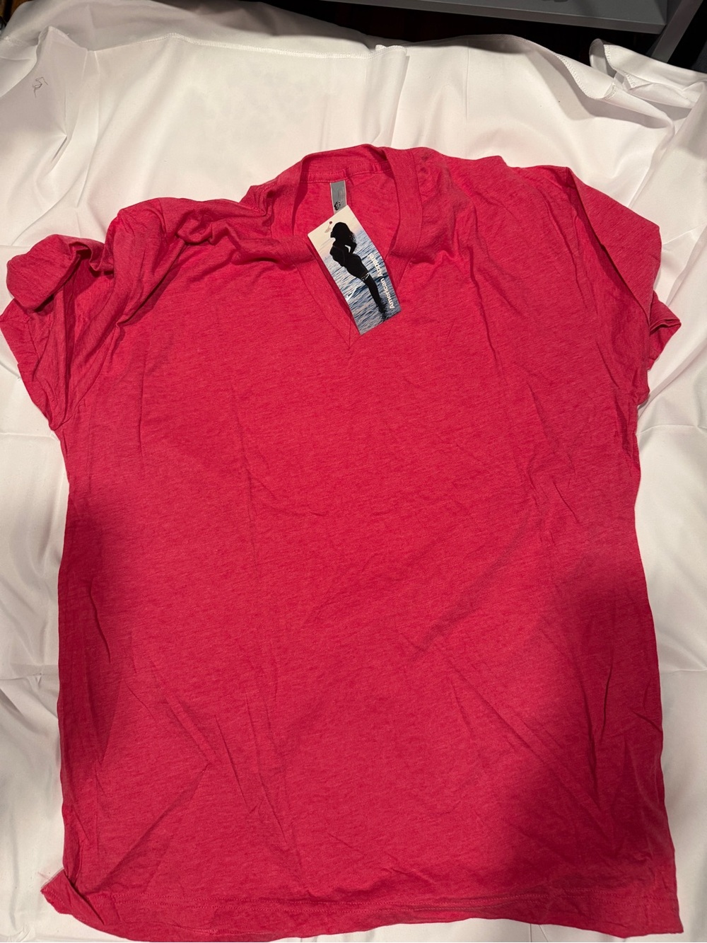 American Apparel Short Sleeve Tee in Bright Pink No Tag XXL